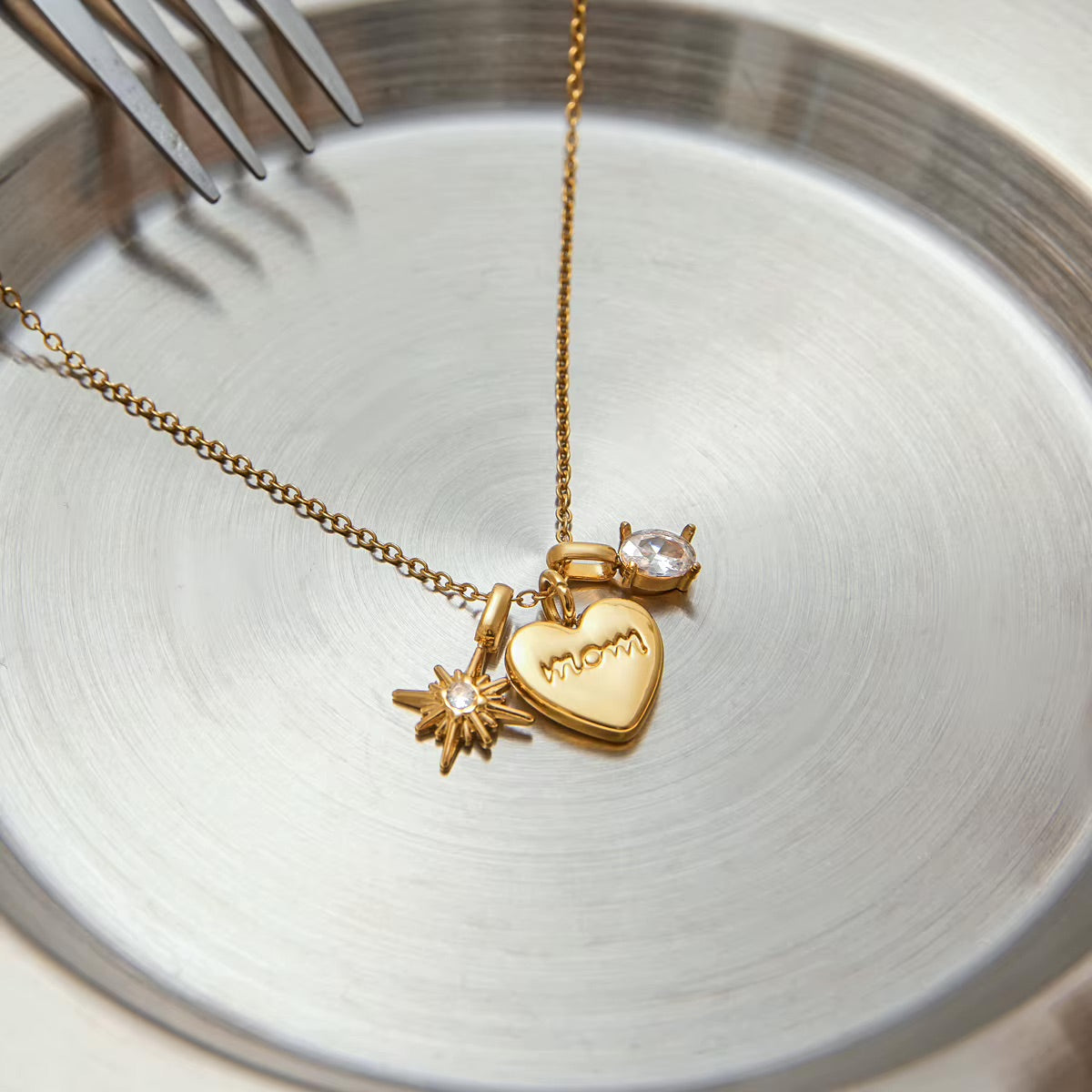 Amoura Mom Charm Necklace