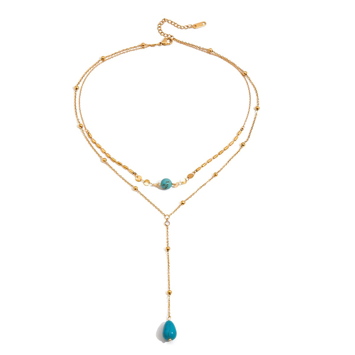 Azelle Turquoise Layered Necklace