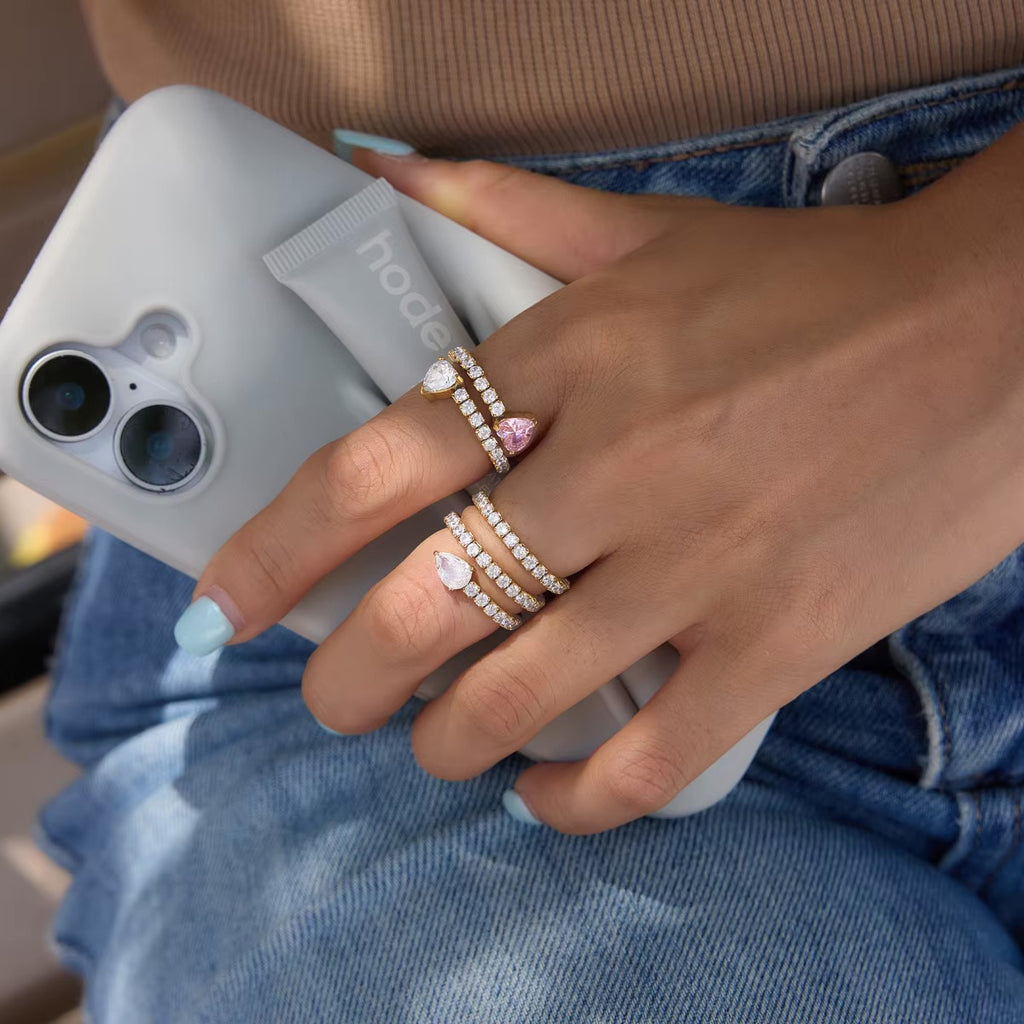 Lunara Spiral Zircon Ring