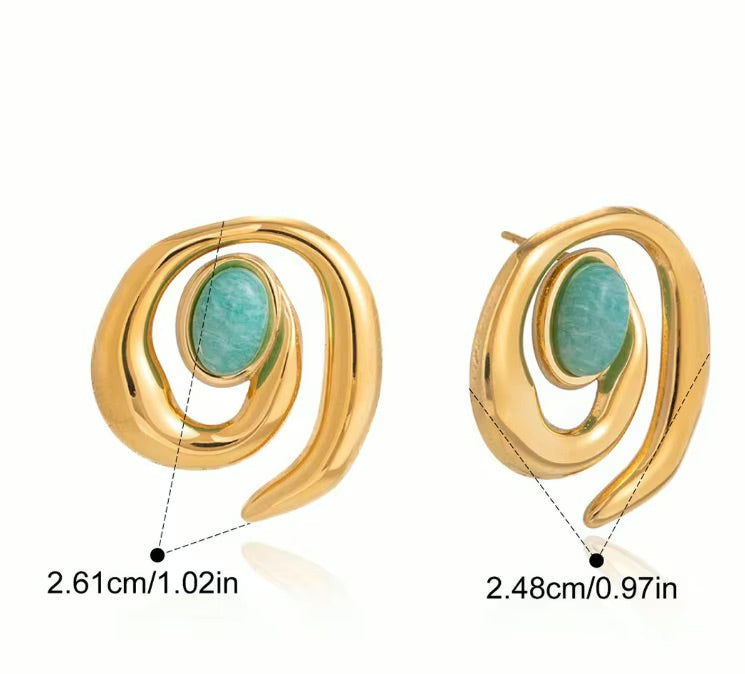 Azura Swirl Earrings