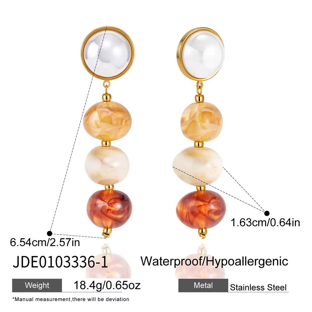Virelia Cascade Earrings – Mint