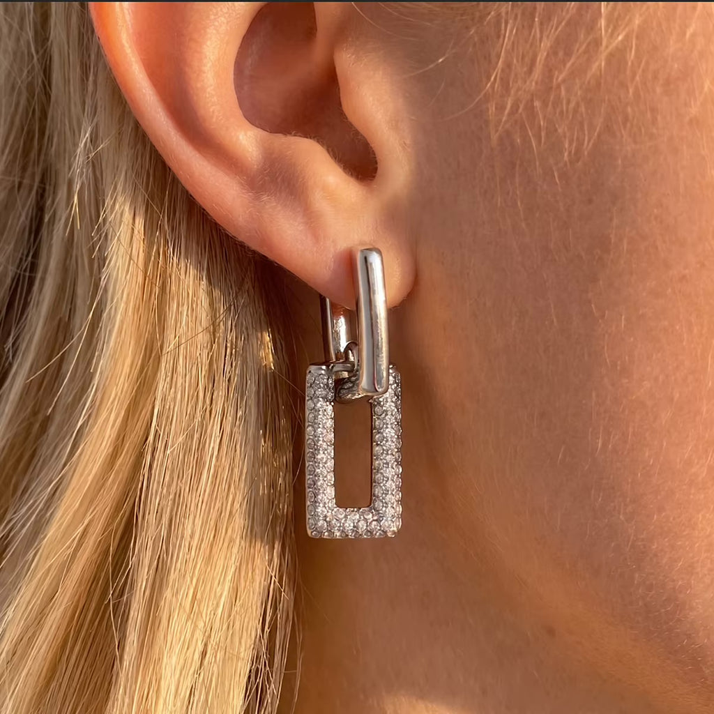 Zelinne Crystal Drop Earrings