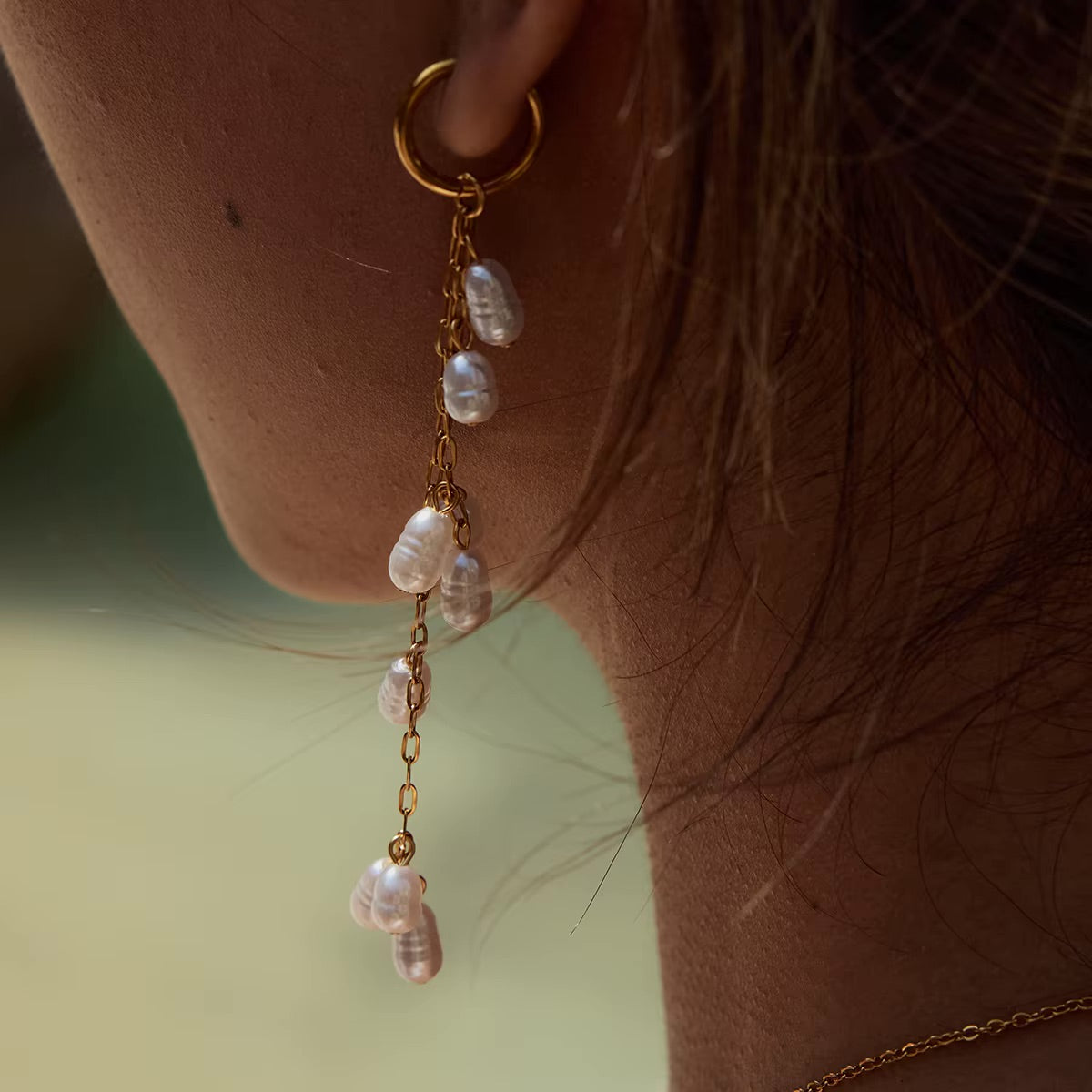 Elara Pearl Drop Earrings