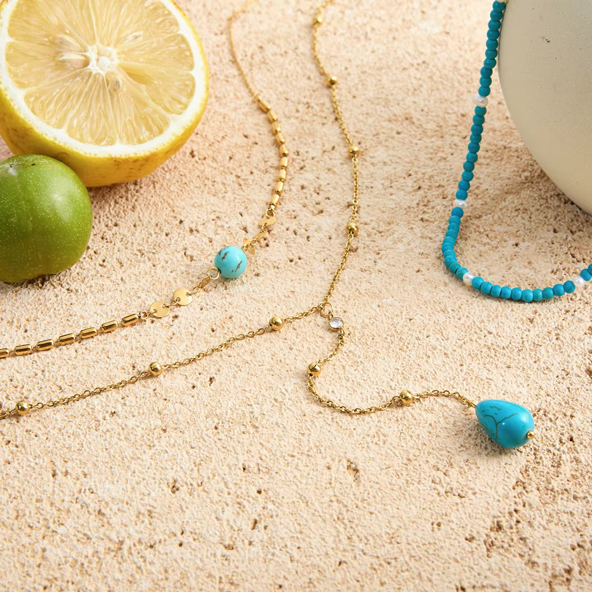Azelle Turquoise Layered Necklace