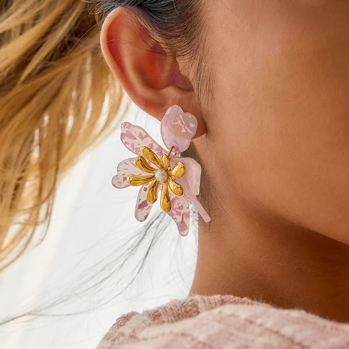 Roselle Bloom Earrings