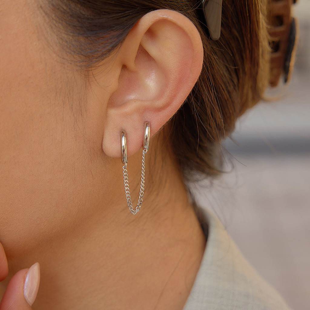 Serelle Chain Hoops Earrings