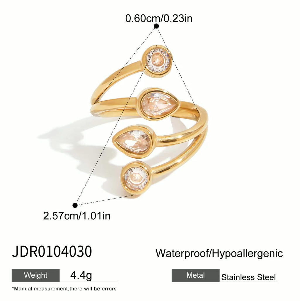 Calyra Teardrop Ring