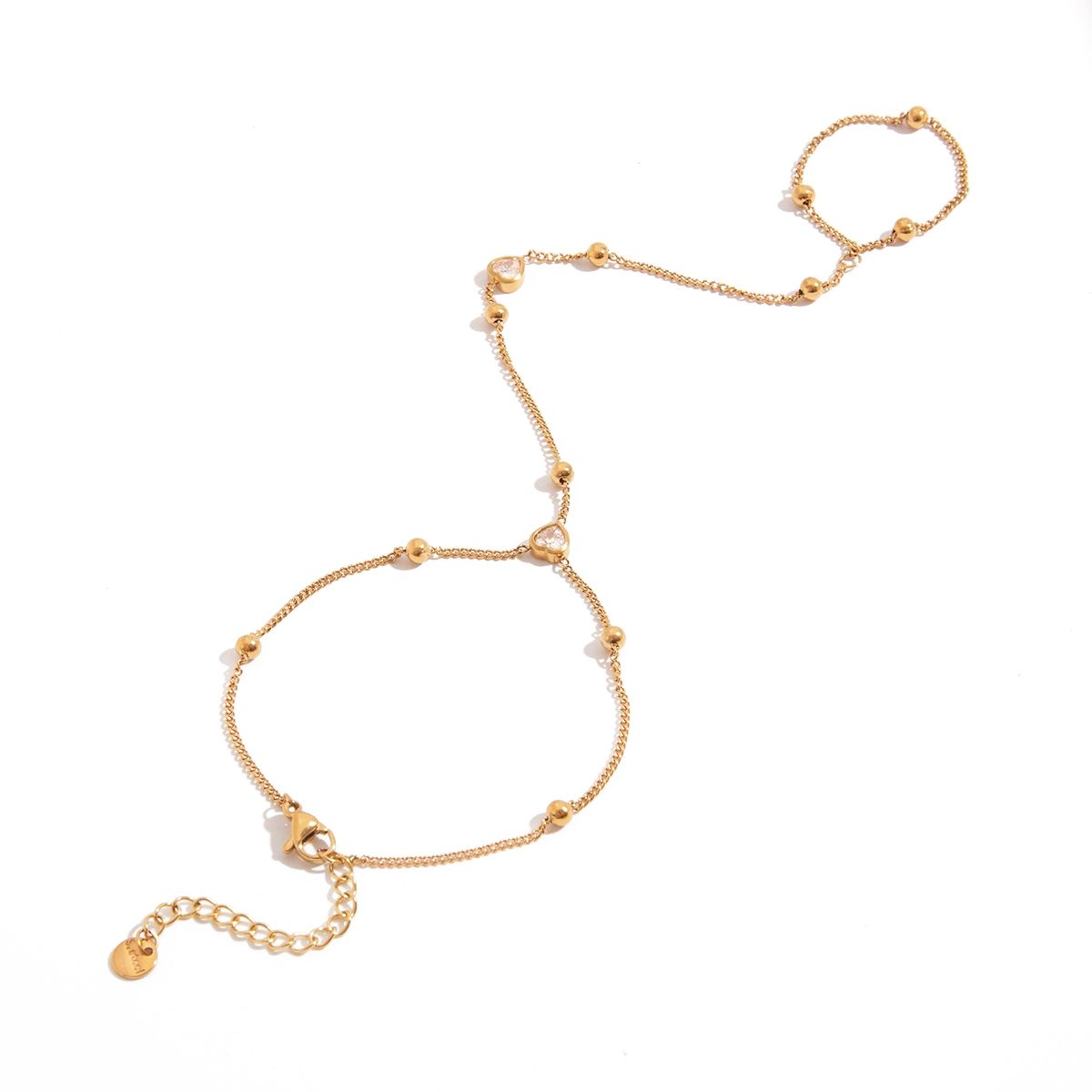 Serenelle Heart Hand Chain Bracelet