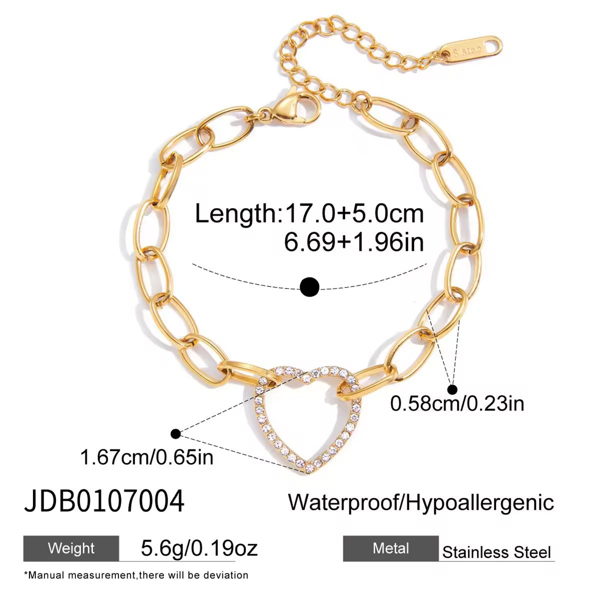 Valentina Heart Bracelet