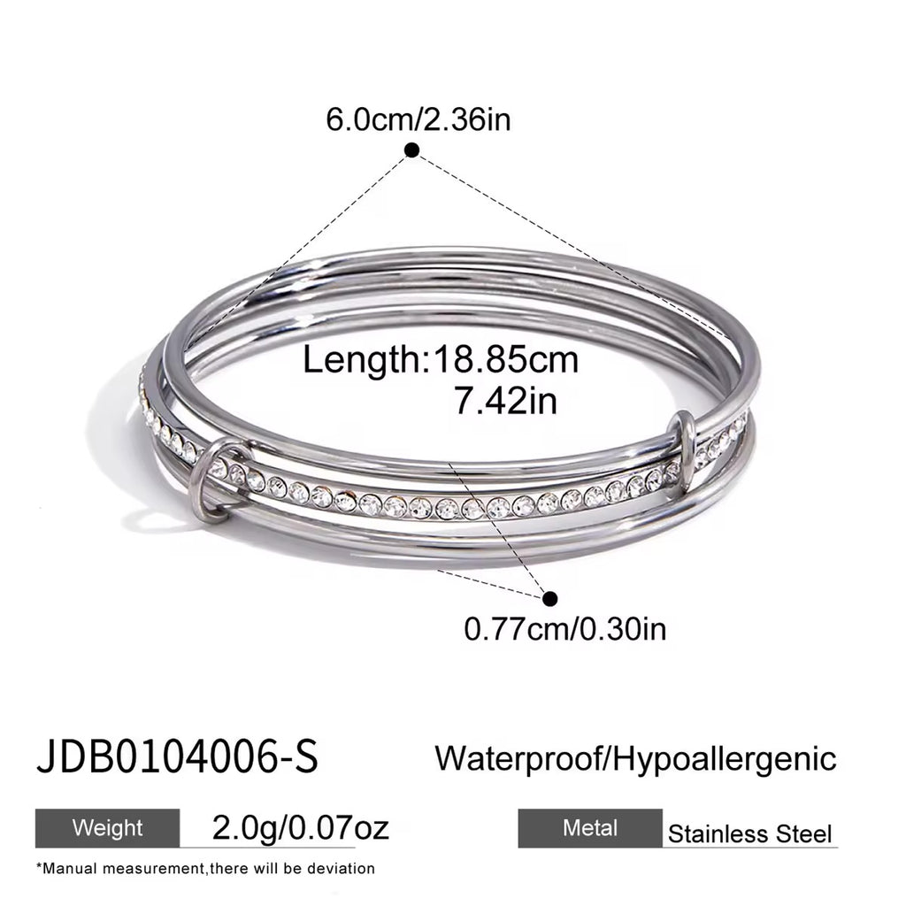 Veloura Bangle – Silver