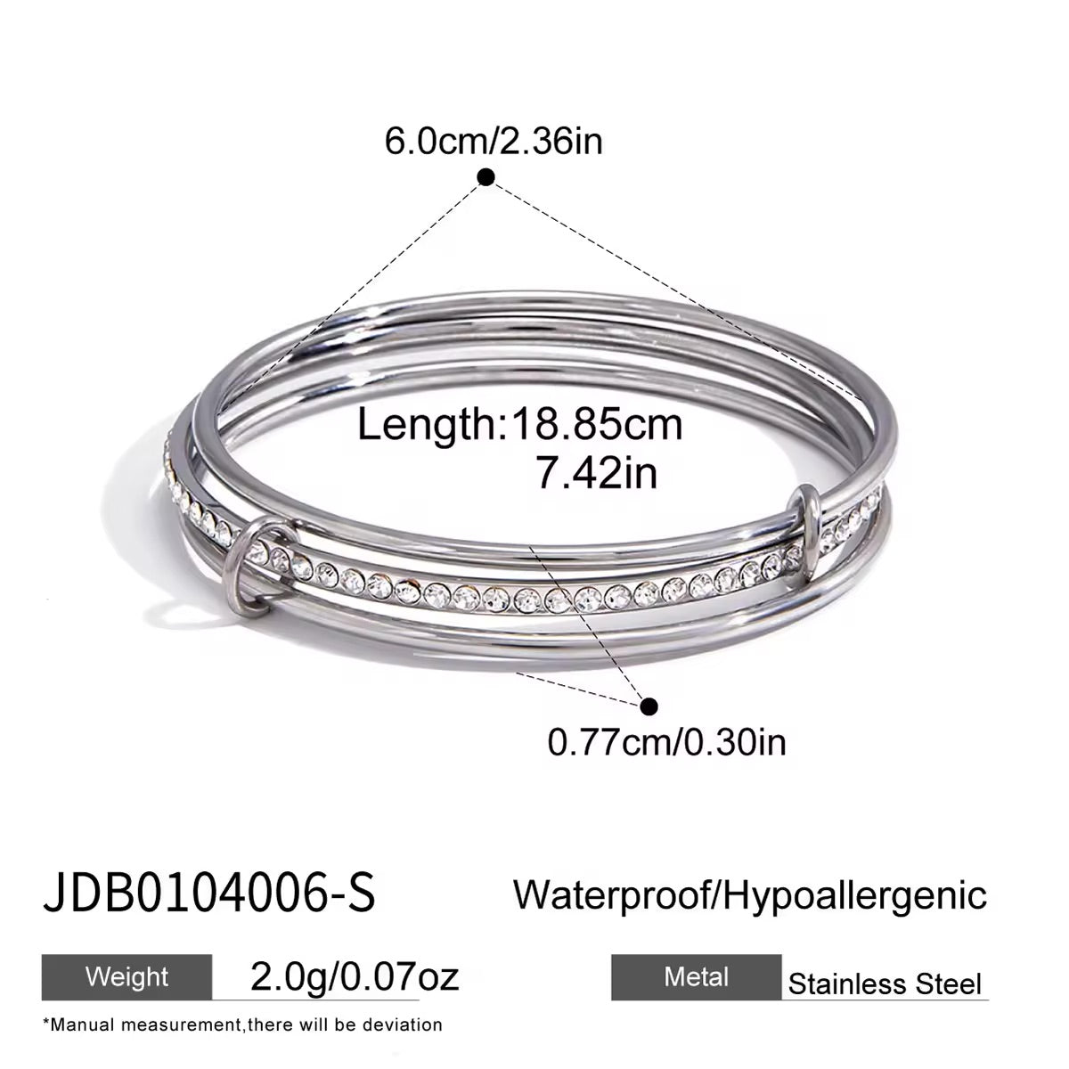 Veloura Bangle – Silver
