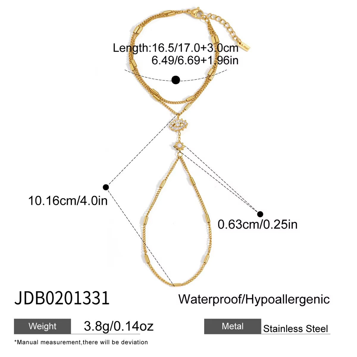 Elysia Hand Chain Bracelet