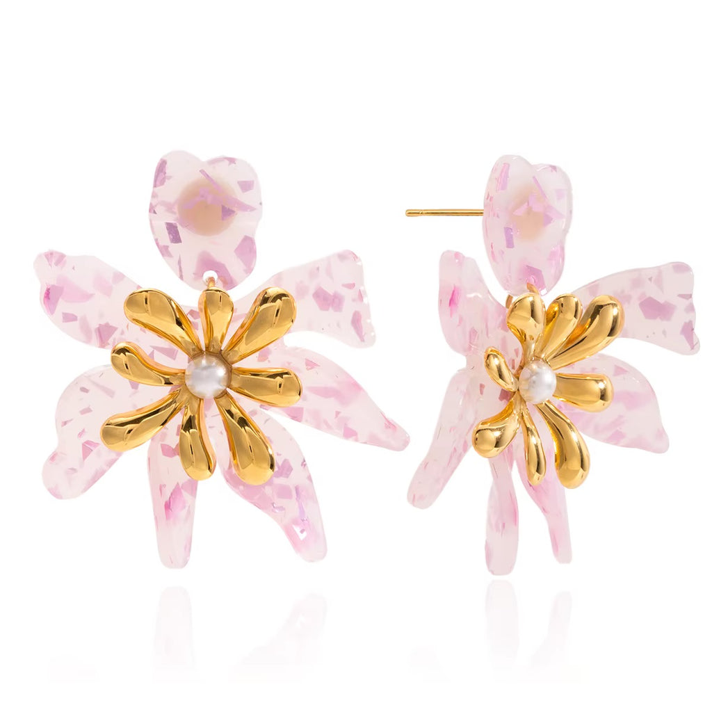 Roselle Bloom Earrings