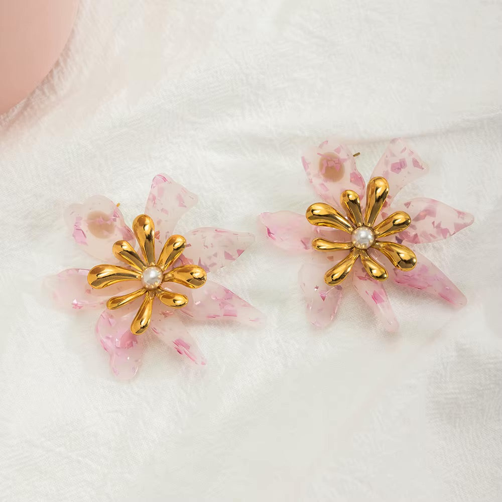 Roselle Bloom Earrings