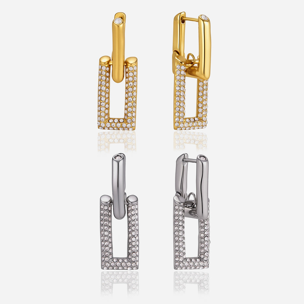 Zelinne Crystal Drop Earrings
