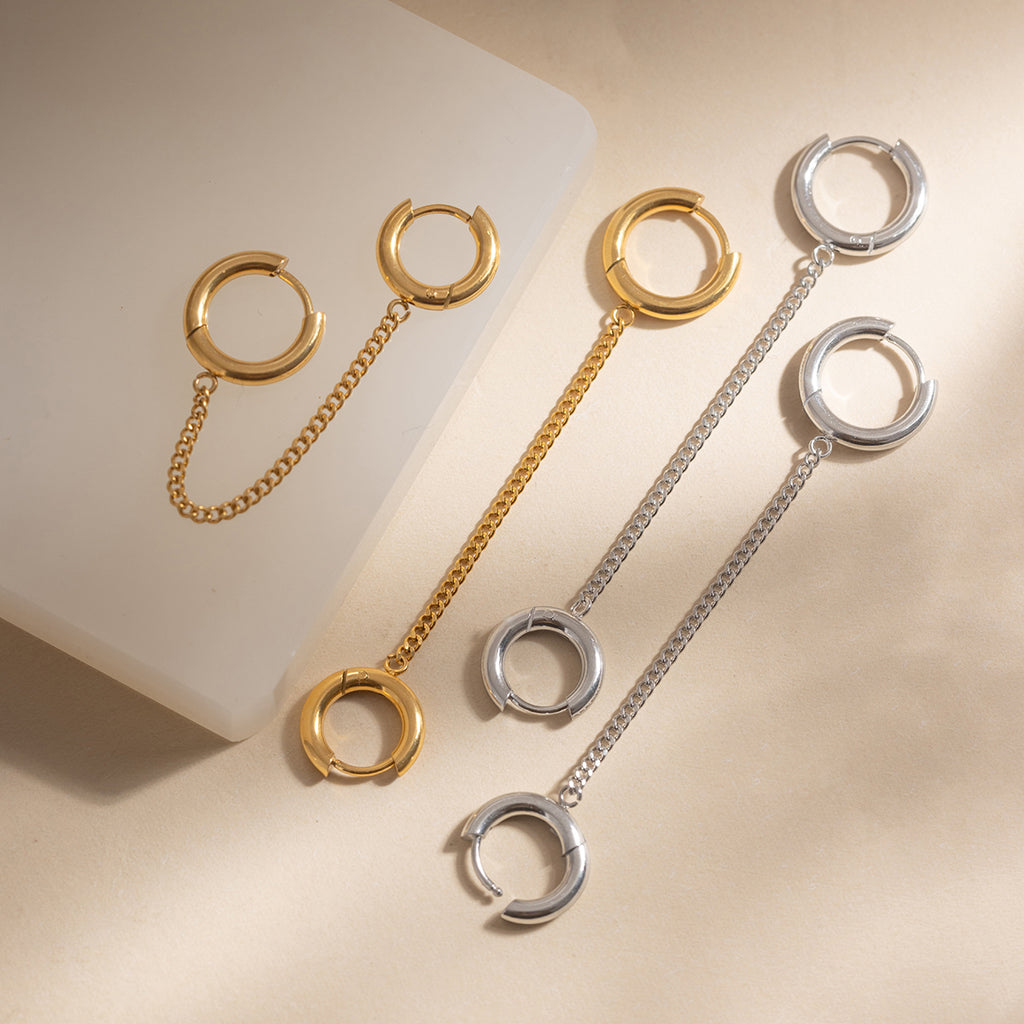 Serelle Chain Hoops Earrings