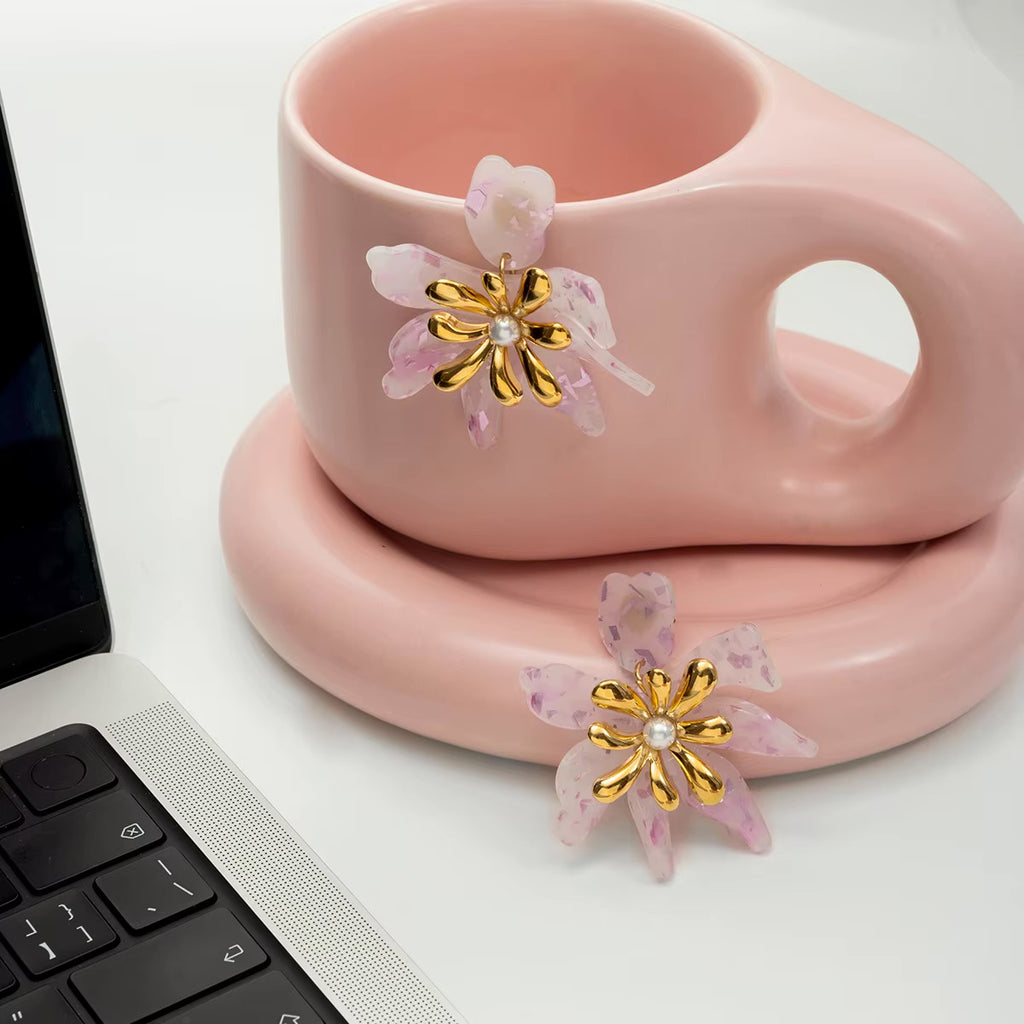 Roselle Bloom Earrings