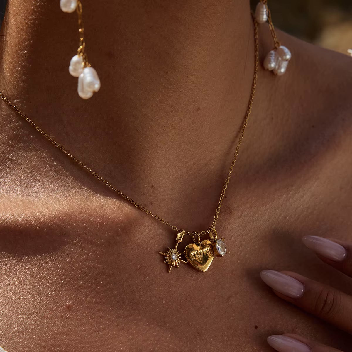 Amoura Mom Charm Necklace