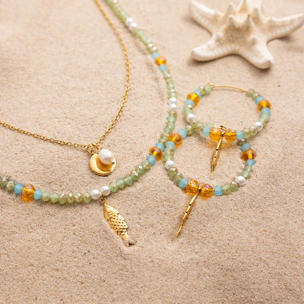 Solmira Necklace And Earrings Set