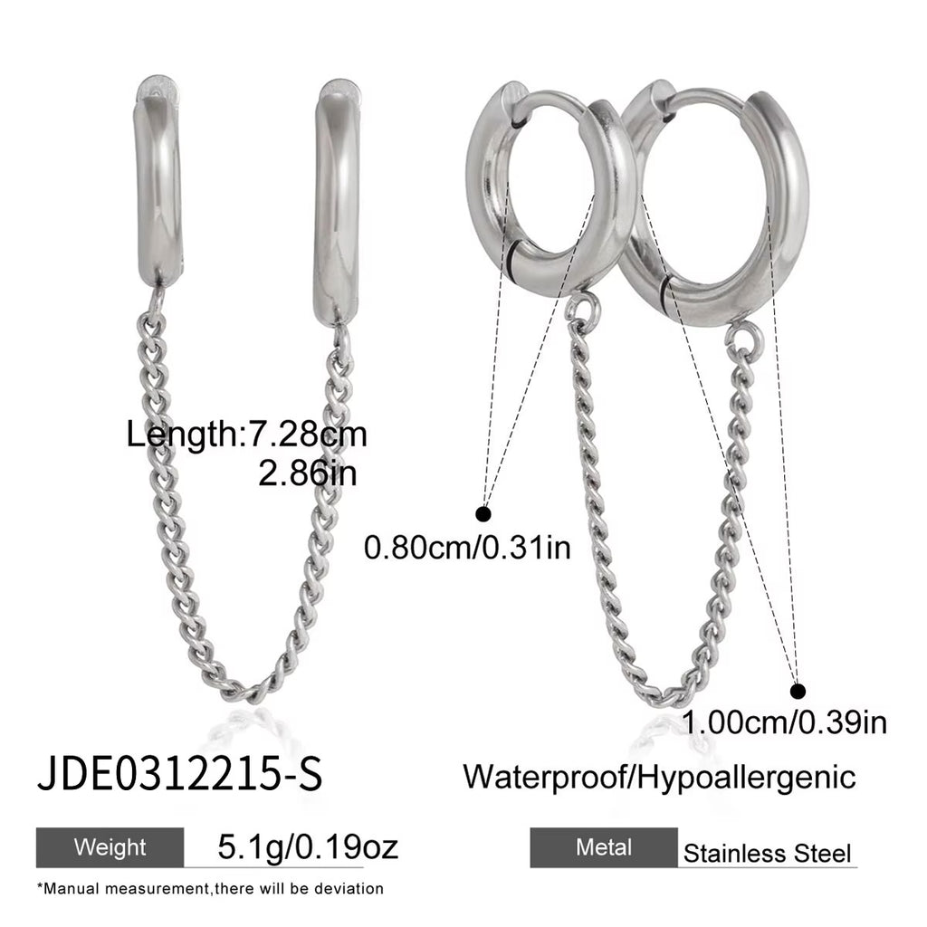Serelle Chain Hoops Earrings