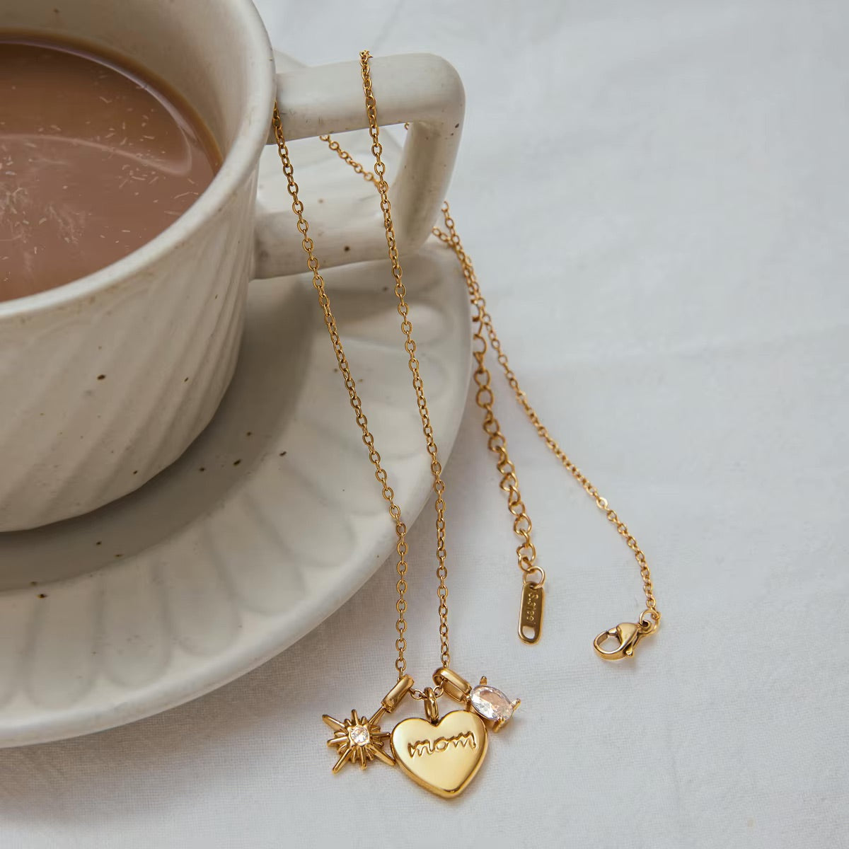 Amoura Mom Charm Necklace