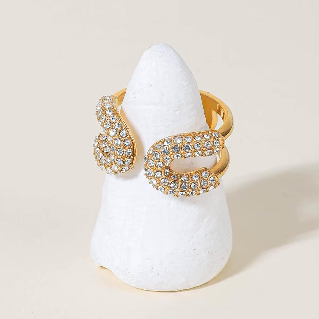 Virelle Crystal Pavé Open Ring